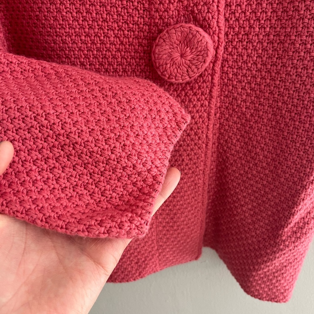 Boden salmon color cardigan sweater size 12 - Picture 8 of 9